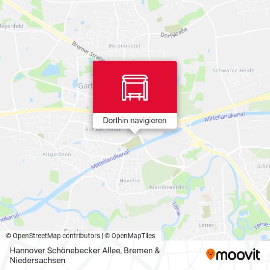 Hannover Schönebecker Allee Karte