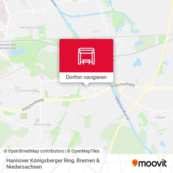 Hannover Königsberger Ring Karte