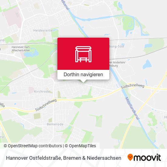 Hannover Ostfeldstraße Karte