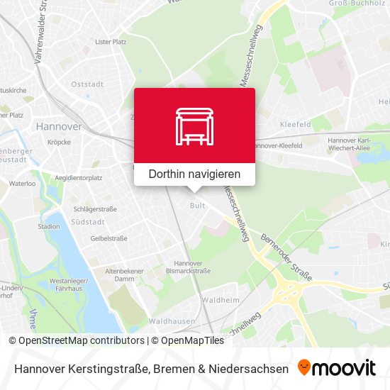 Hannover Kerstingstraße Karte
