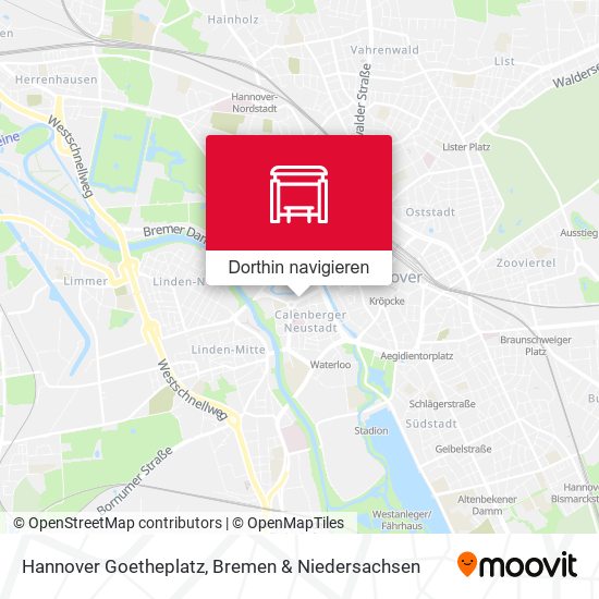 Hannover Goetheplatz Karte