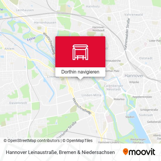 Hannover Leinaustraße Karte