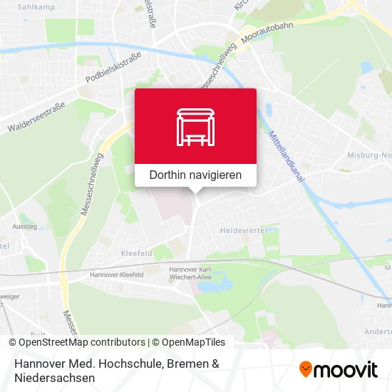 Hannover Med. Hochschule Karte