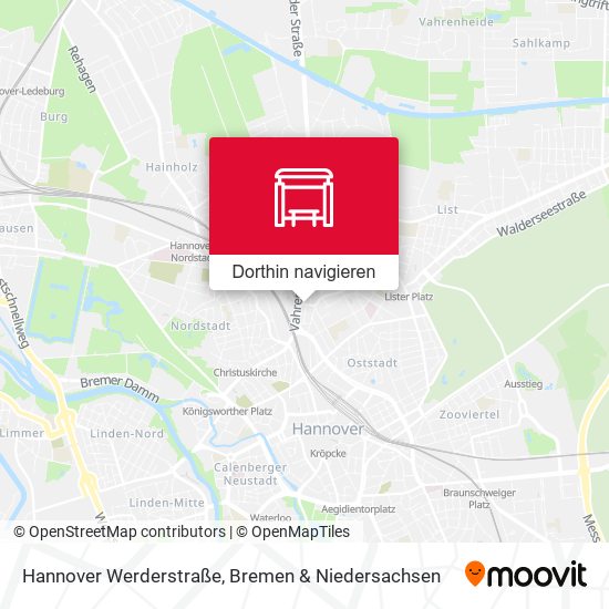 Hannover Werderstraße Karte