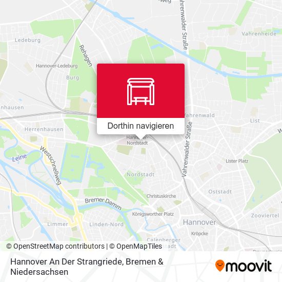 Hannover An Der Strangriede Karte