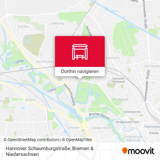 Hannover Schaumburgstraße Karte