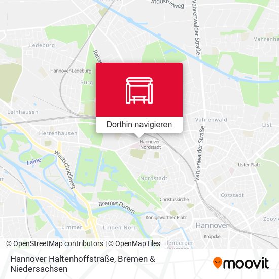 Hannover Haltenhoffstraße Karte