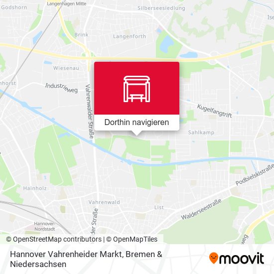 Wie komme ich zu dem Hannover Vahrenheider Markt mit dem Bus, der