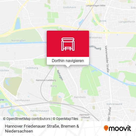 Hannover Friedenauer Straße Karte