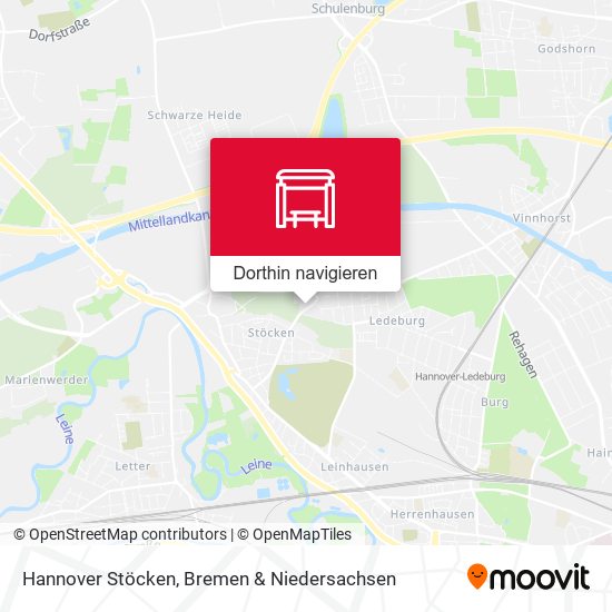 Hannover Stöcken Karte