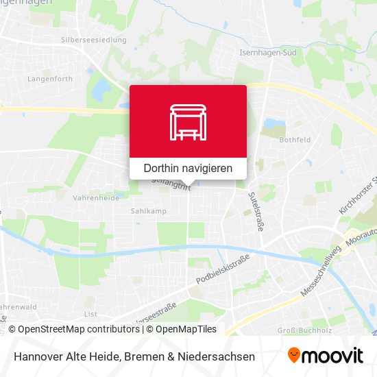 Hannover Alte Heide Karte