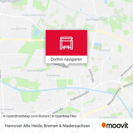 Hannover Alte Heide Karte