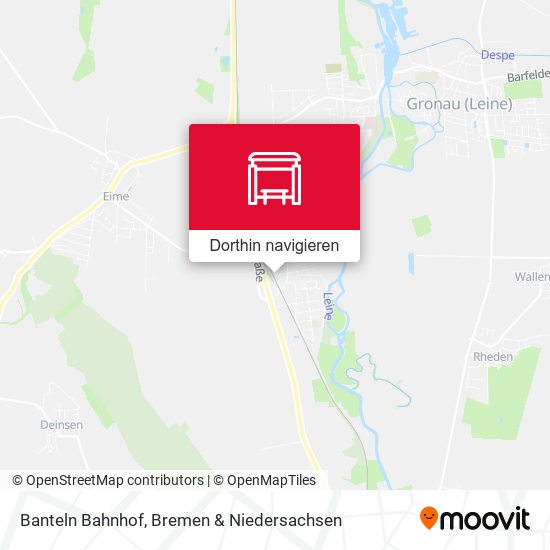 Banteln Bahnhof Karte