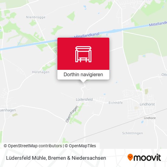 Lüdersfeld Mühle Karte