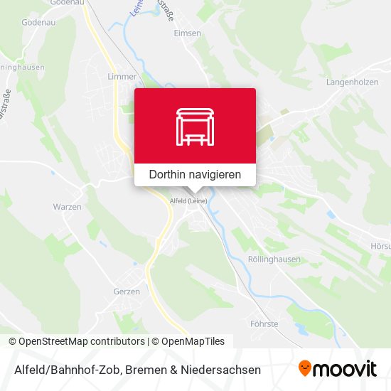 Alfeld/Bahnhof-Zob Karte