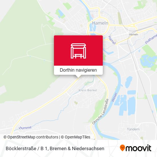 Böcklerstraße / B 1 Karte