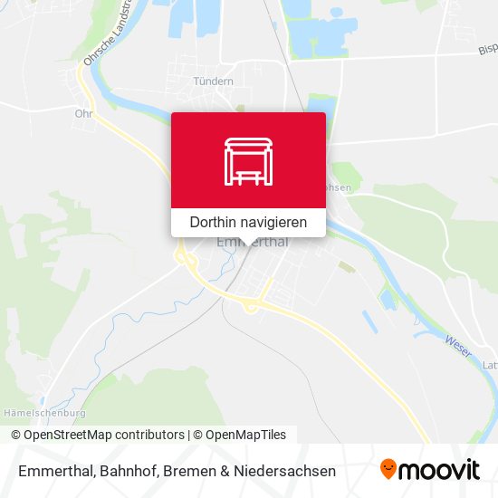 Emmerthal, Bahnhof Karte