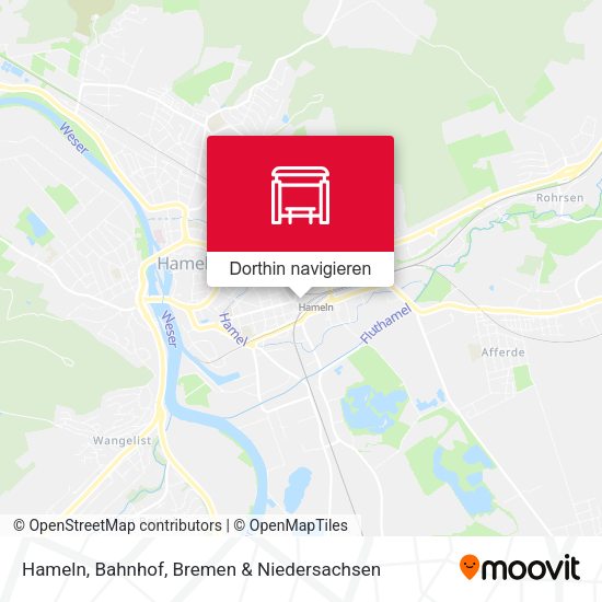 Hameln, Bahnhof Karte