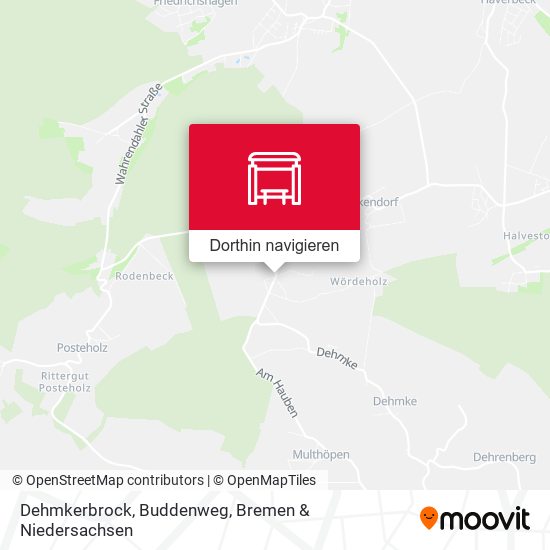 Dehmkerbrock, Buddenweg Karte