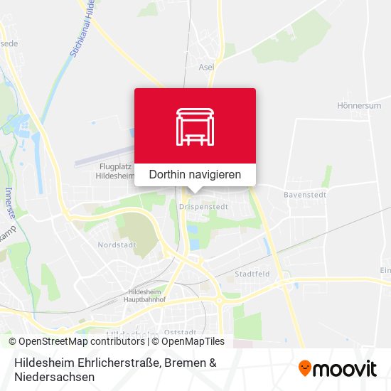 Hildesheim Ehrlicherstraße Karte