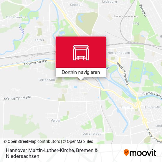 Hannover Martin-Luther-Kirche Karte