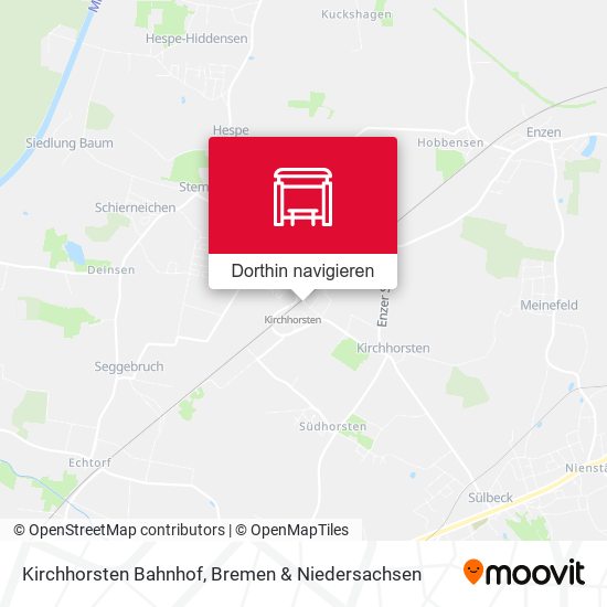 Kirchhorsten Bahnhof Karte