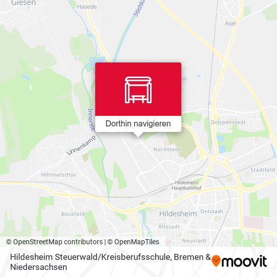 Hildesheim Steuerwald / Kreisberufsschule Karte