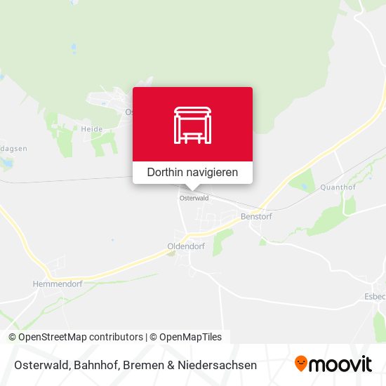 Osterwald, Bahnhof Karte