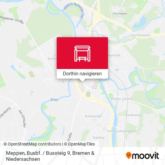 Meppen, Busbf. / Bussteig 9 Karte