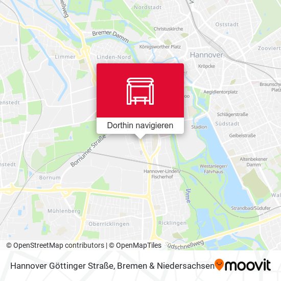 Hannover Göttinger Straße Karte