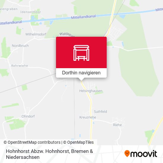 Hohnhorst Abzw. Hohnhorst Karte