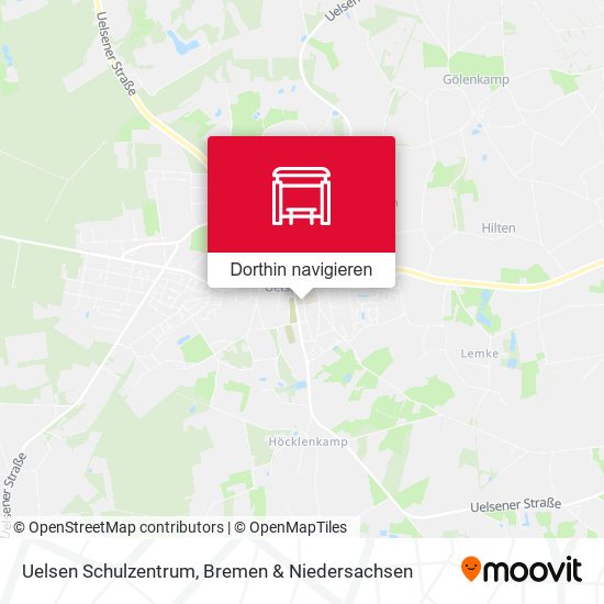 Uelsen Schulzentrum Karte