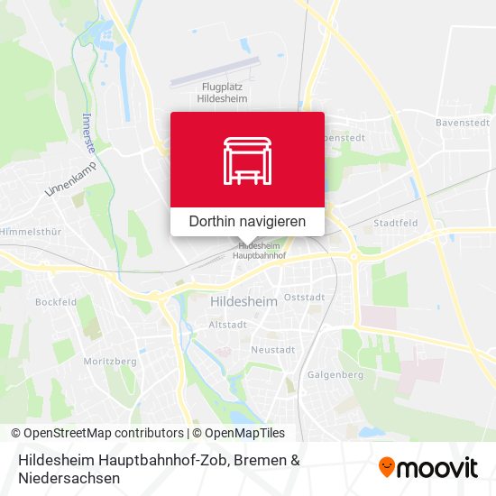 Hildesheim Hauptbahnhof-Zob Karte
