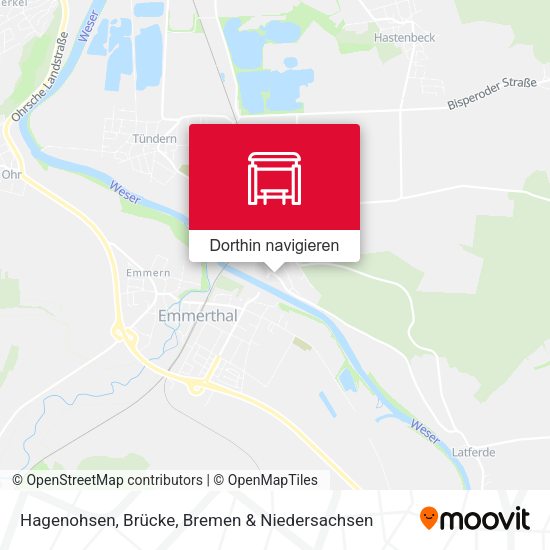 Hagenohsen, Brücke Karte