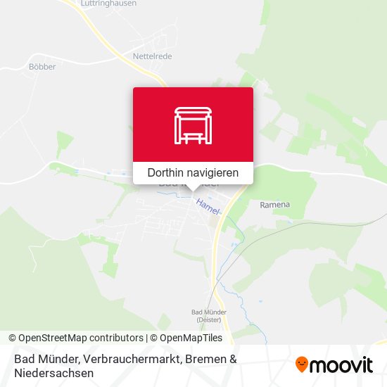 Bad Münder, Verbrauchermarkt Karte
