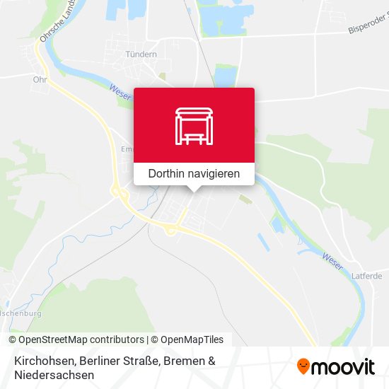 Kirchohsen, Berliner Straße Karte