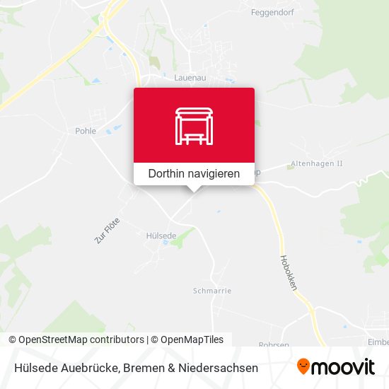 Hülsede Auebrücke Karte