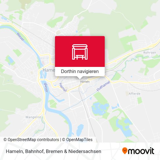 Hameln, Bahnhof Karte