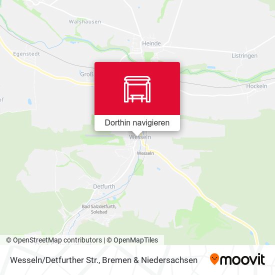 Wesseln/Detfurther Str. Karte