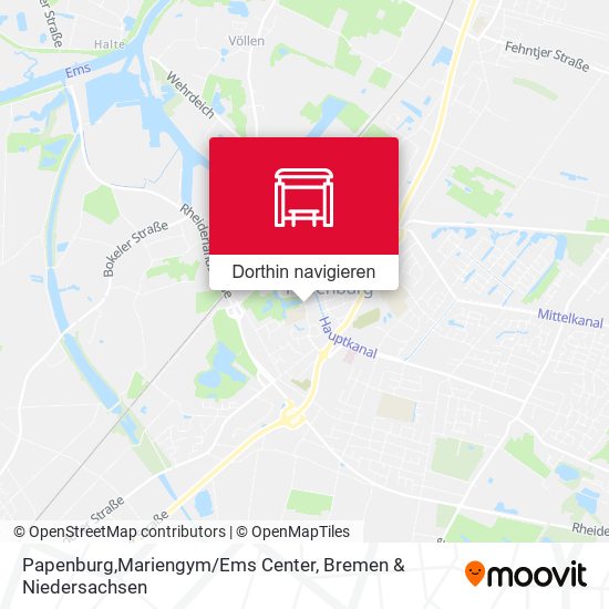 Papenburg,Mariengym/Ems Center Karte