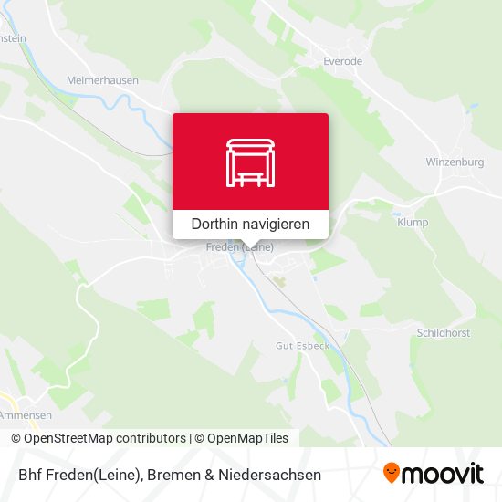 Bhf Freden(Leine) Karte