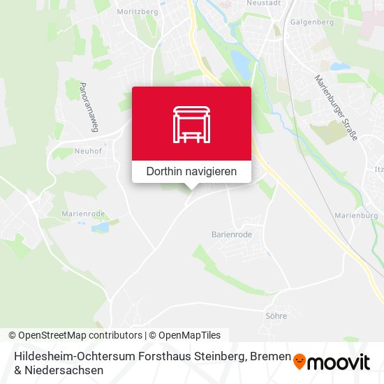 Hildesheim-Ochtersum Forsthaus Steinberg Karte