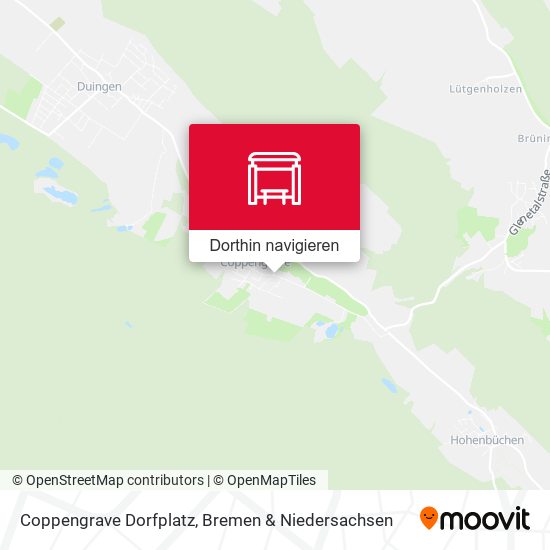 Coppengrave Dorfplatz Karte