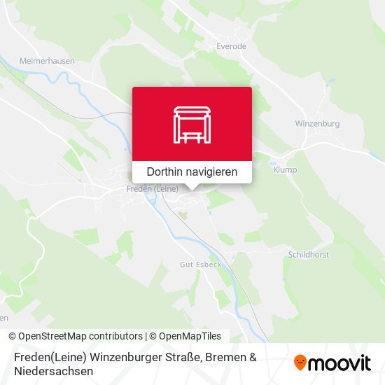 Freden(Leine) Winzenburger Straße Karte