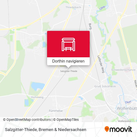 Salzgitter-Thiede Karte