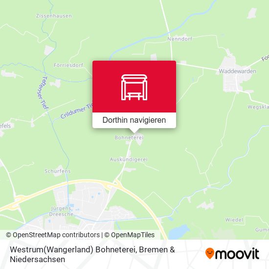 Westrum(Wangerland) Bohneterei Karte