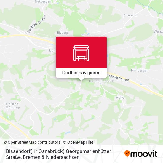 Bissendorf(Kr Osnabrück) Georgsmarienhütter Straße Karte