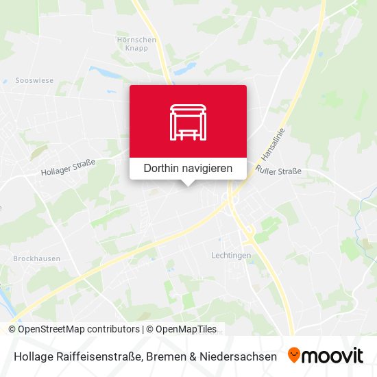 Hollage Raiffeisenstraße Karte