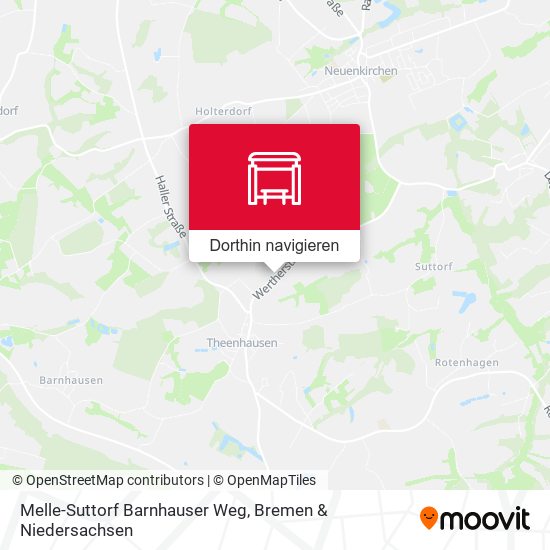 Melle-Suttorf Barnhauser Weg Karte