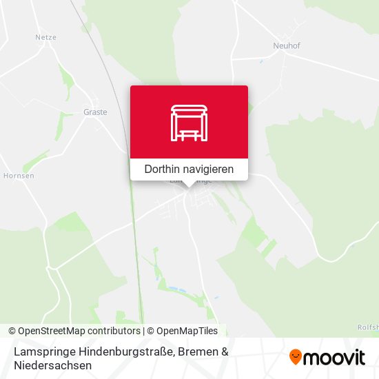 Lamspringe Hindenburgstraße Karte